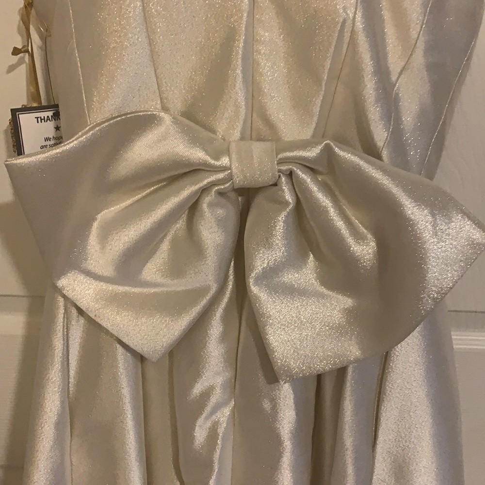 Betsey Johnson Say Yes to the Dress Gold Bow Dress - Picture 9 of 9